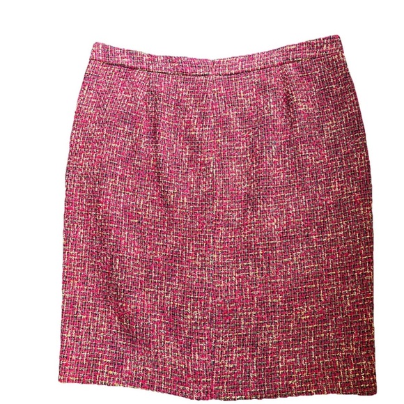 J. Crew NWT No. 2 Pink Tweed Pencil Skirt - sz 16 - Picture 6 of 11